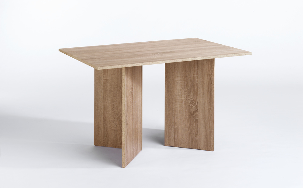 ANGLE 120 Table melamine sonoma oak 120 x 75, H 75 cm